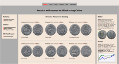 Desktop Screenshot of muenzkatalog-online.de